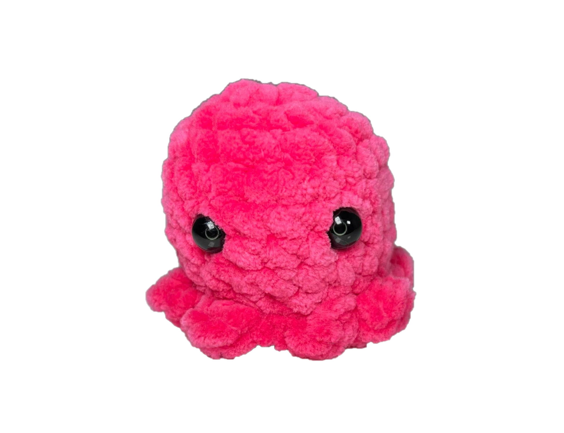 Rose crochet octopus keychain.