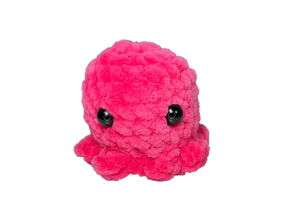 Rose crochet octopus keychain.