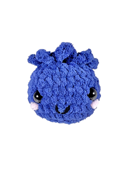 Crochet Blueberry Plushie (Amigurumi)